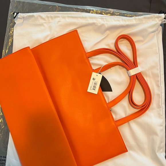 Telfar Shopping Bag Large Orange - Picture 3 of 5